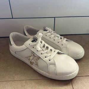 Vintage Havana White Mesh w/ Gold Star Sneakers